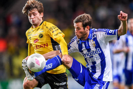 Elfsborgs Arber Zeneli och IFK Göteborgs Emil Salomonsson