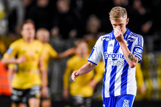 IFK Göteborgs Sören Rieks deppar