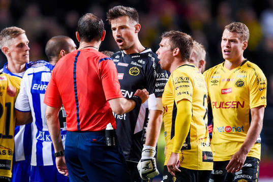 Elfsborgs målvakt Kevin Stuhr Ellegaard och Anders
