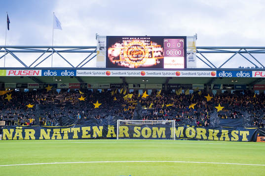 Elfsborgs supportrars tifo