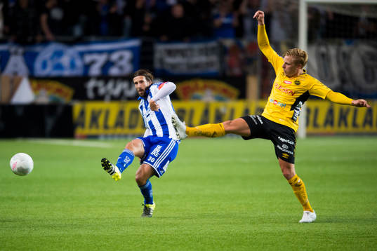 IFK Göteborgs Mattias Bjärsmyr och Elfsborgs Per Frick