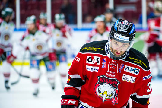 Malmö Redhawks Eric Himelfarb deppar