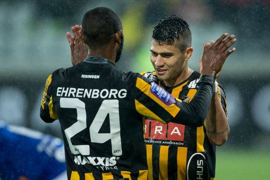under fotbollsmatchen i Allsvenskan mellan Häcken och