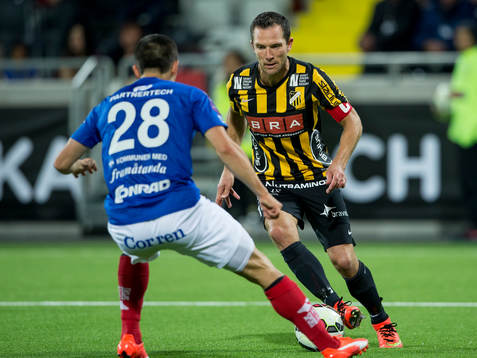 Åtvidabergs Martin Lorentzson mot Häckens Martin Ericsson
