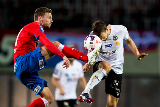 Helsingborgs Arnór Smárason och Örebros Hjörtur Logi