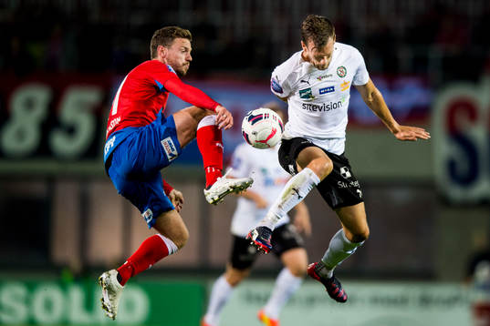 Helsingborgs Arnór Smárason och Örebros Hjörtur Logi
