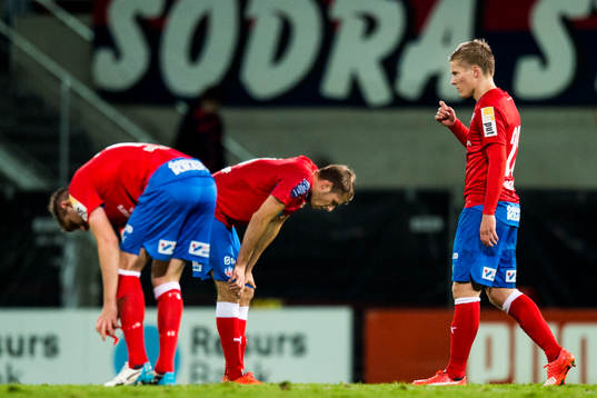 Helsingborgs Darijan Bojanic, Frederik Helstrup Jensen och