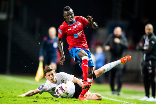 Helsingborgs Lalawélé Atakora och Örebros Eidur Aron