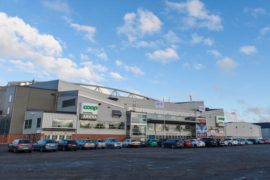 Coop Norrbotten Arena innan ishockeymatchen i SHL mellan