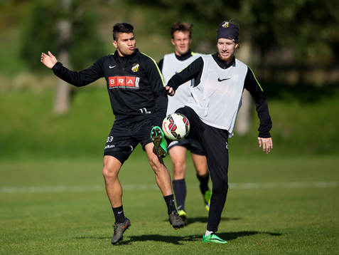Häckens Paulo De Oliveira och Samuel Gustafson