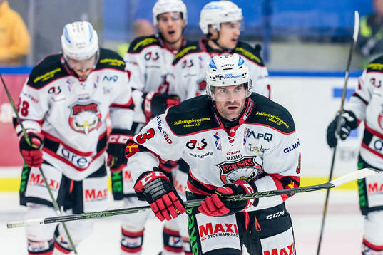 Malmö Redhawks Kent McDonell jublar