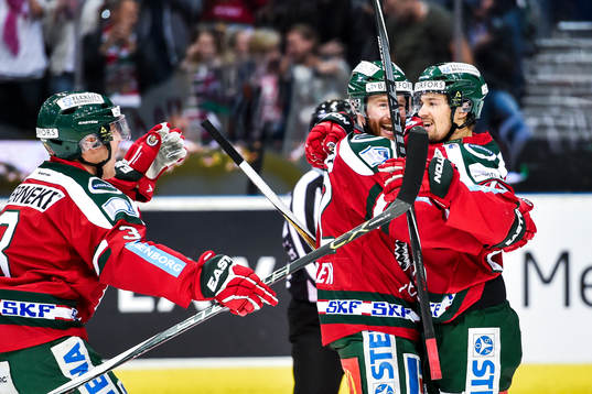 Frölundas Robin Figren jublar