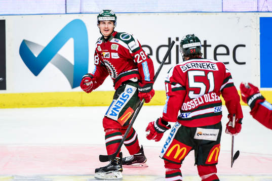 Frölundas Johan Sundström jublar