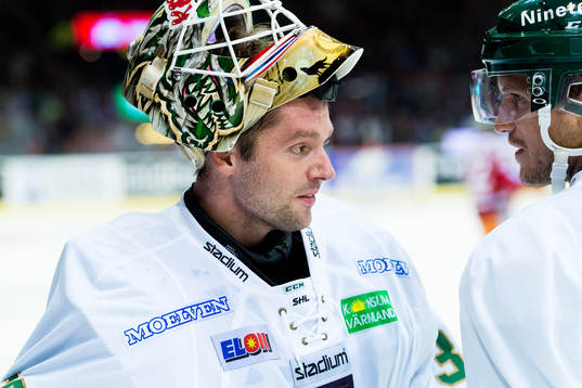 Färjestads målvakt Lars Haugen