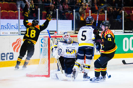 Brynäs Anton Rödin jublar
