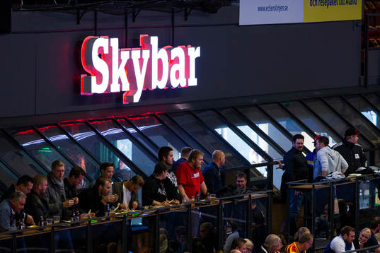 Gavlerinkens Skybar innan ishockeymatchen i SHL mellan