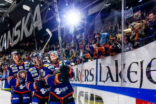 Växjös Mikael Johansson, Eddie Larsson och Eric
