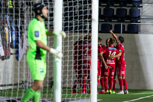 Norrköpings spelarna jublar