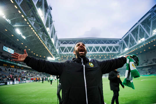 Hammarbys Kennedy Bakircioglu jublar