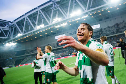 Hammarbys Johan Persson jublar