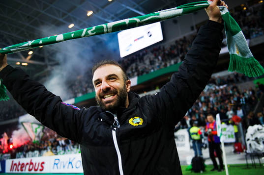 Hammarbys Kennedy Bakircioglu jublar