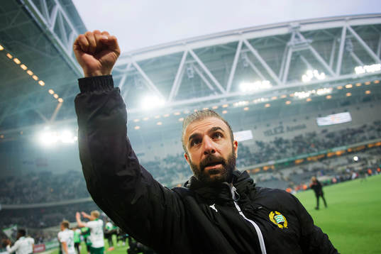 Hammarbys Kennedy Bakircioglu jublar