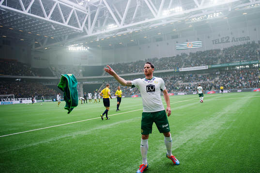 Hammarbys Johan Persson gör sig redo