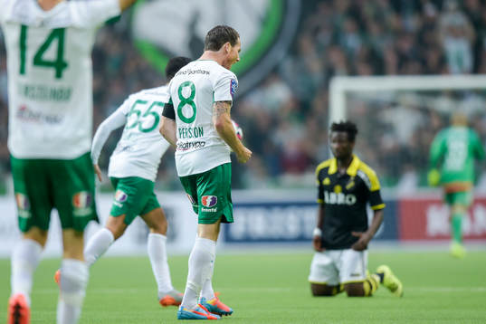 Hammarbys Johan Persson jublar