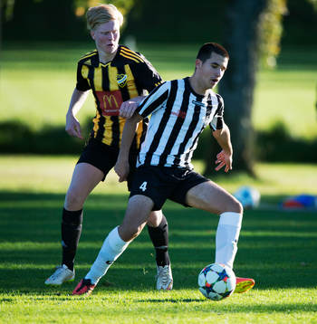 i matchen i juniorallsvenskan mellan IFK Hässleholm och