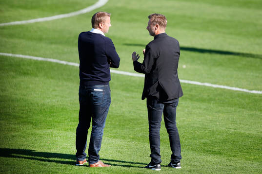 Falkenbergs Tränare Hasse Eklund och Häckens tränare