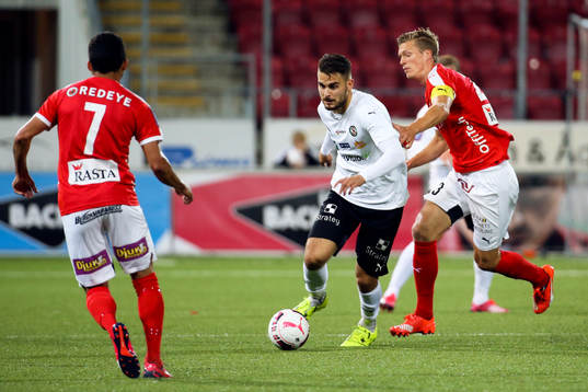 Örebros Astrit Ajdarevic och Kalmars Viktor Elm