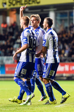 IFK Göteborgs Mikael Boman jublar