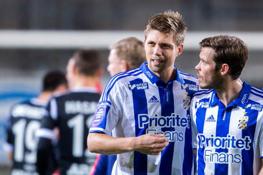 IFK Göteborgs Mikael Boman och Emil Salomonsson