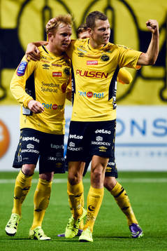 Elfsborgs Simon Lundevall jublar