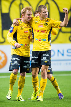 Elfsborgs Simon Lundevall jublar
