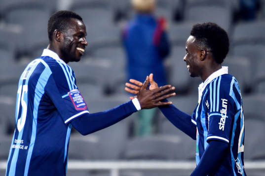 Djurgårdens Sam Johnson jublar