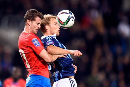 Djurgårdens Sebastian Andersson och Helsingborgs Jesper