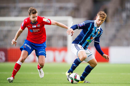 Helsingborgs Arnór Smárason och Djurgårdens Jesper