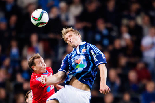 Helsingborgs Anton Wede och Djurgårdens Sebastian Andersson