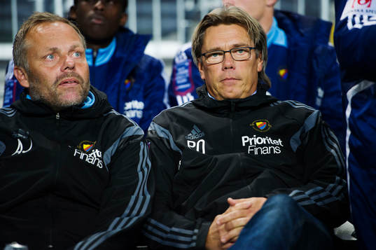 Djurgårdens assisterande tränare Anders Johansson och