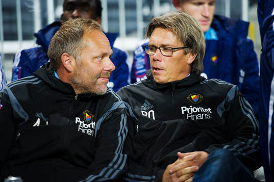 Djurgårdens assisterande tränare Anders Johansson och
