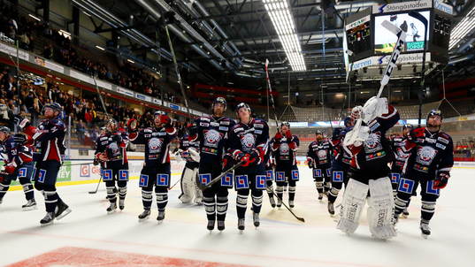 Linköpings spelare jublar