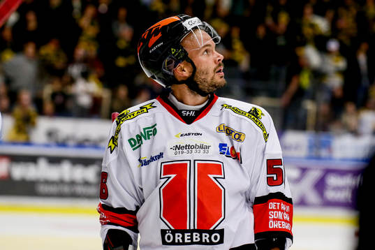 Örebros  Johan Wiklander och Marcus Weinstock jublar