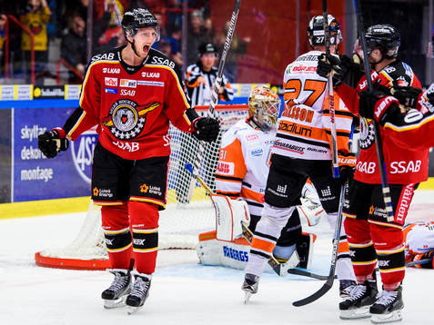Luleås Anton Hedman jublar