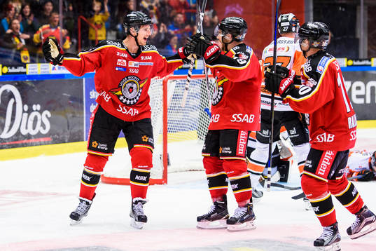 Luleås Anton Hedman jublar