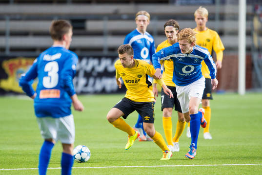 Elfsborgs Oscar Iglicar Berntsson och Stjarnans Daniel