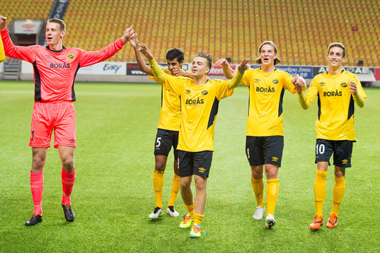 Elfsborgs spelare jublar
