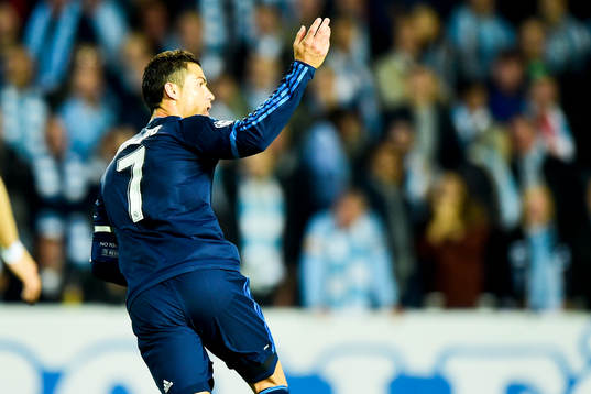 Real Madrids Cristiano Ronaldo jublar