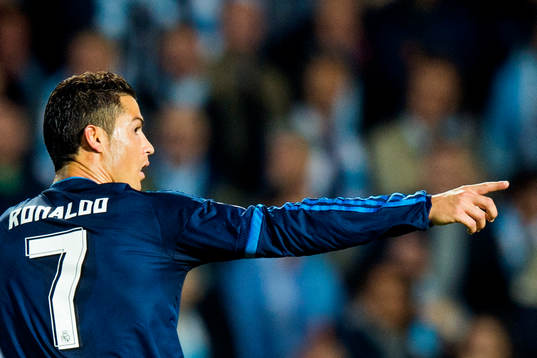 Real Madrids Cristiano Ronaldo jublar