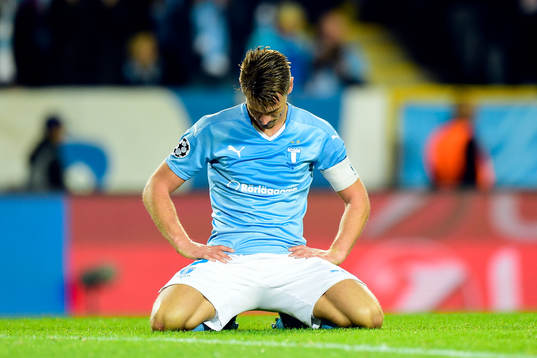 Malmö FFs Markus Rosenberg deppar
